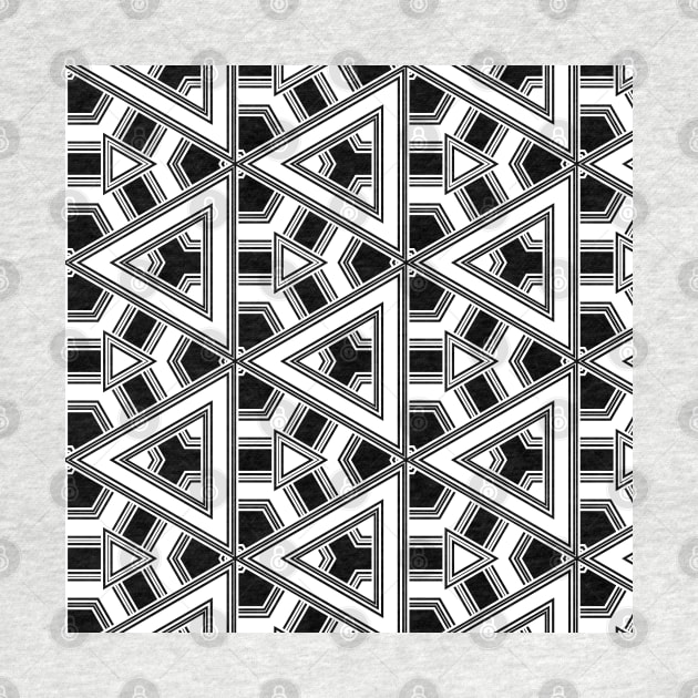 Black And White Geometric by justrachna